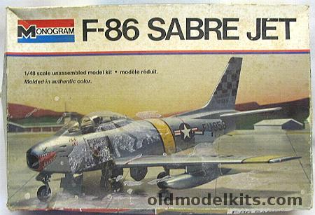 Monogram 1/48 North American F-86 Sabre Jet, 5402 plastic model kit